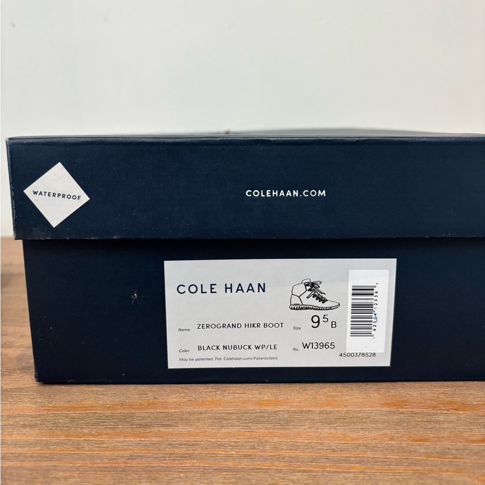 Cole Haan Black Lace Up Boots - Picture 7 of 8